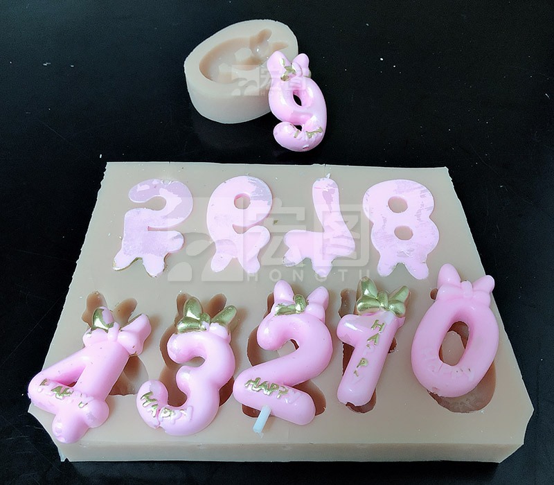數字生日蠟燭硅膠模具 數字生日蠟燭硅膠模具